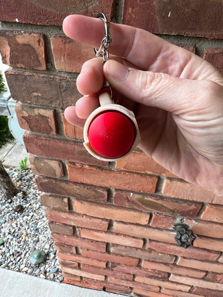 Pig in a blanket Fidget Toy Clicker Keychain