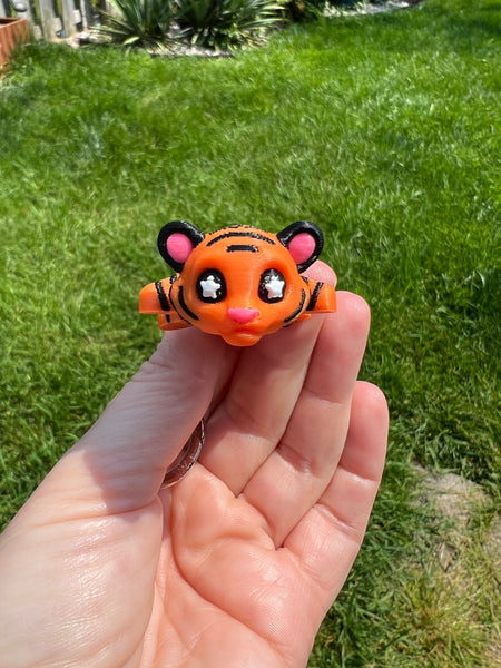 Tiger Fidget Toy Flex Keychain