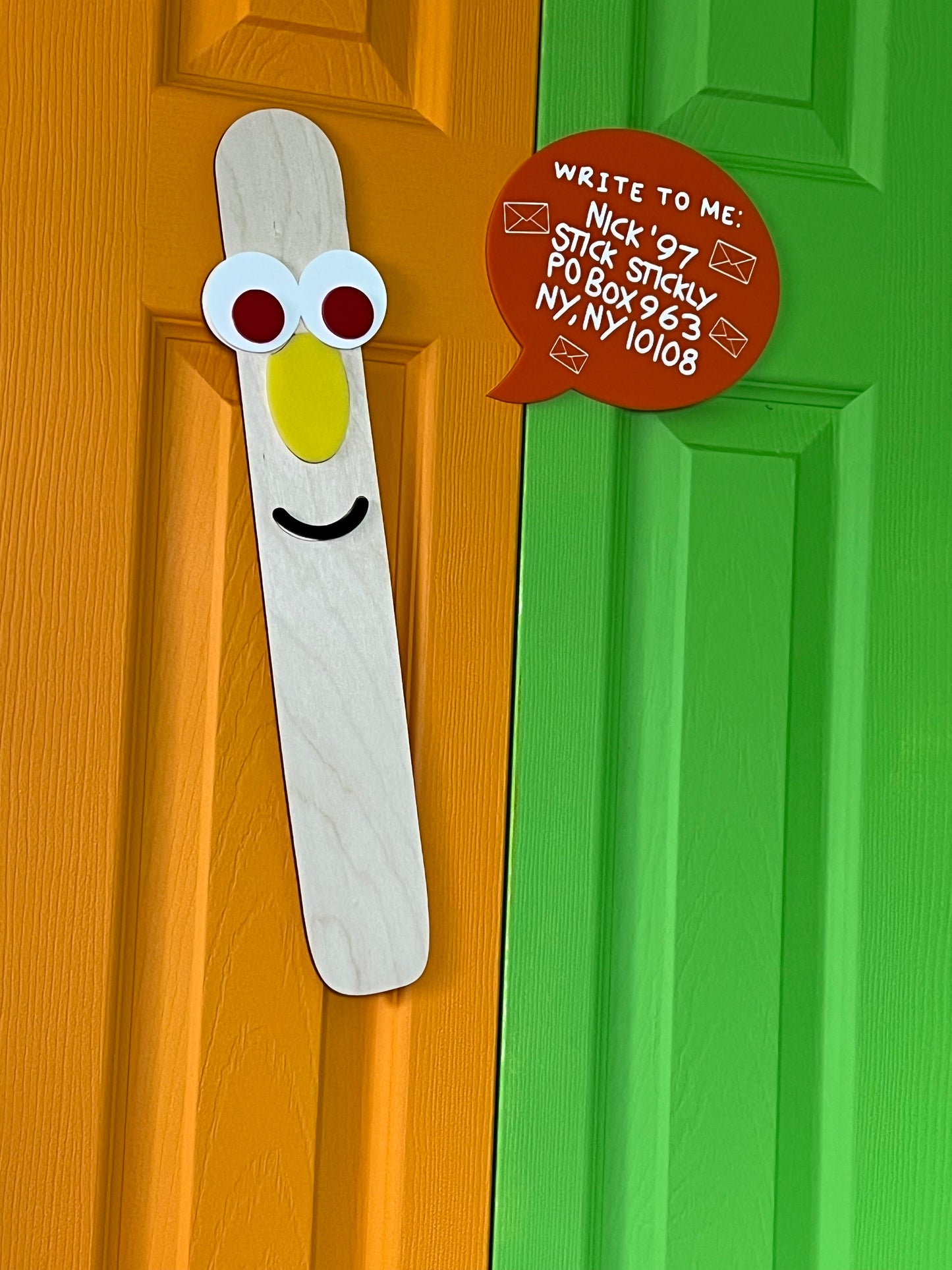 Stick Stickly 2 Piece 90's  Wall Art