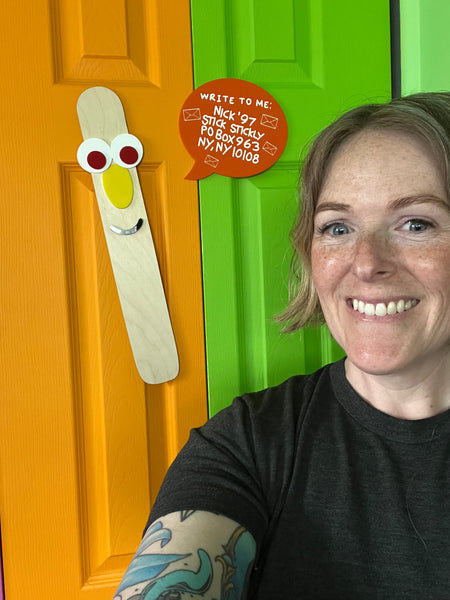 Stick Stickly 2 Piece 90's  Wall Art