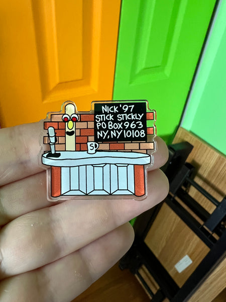 Stick Stickly 90’s Kid Acrylic Pin