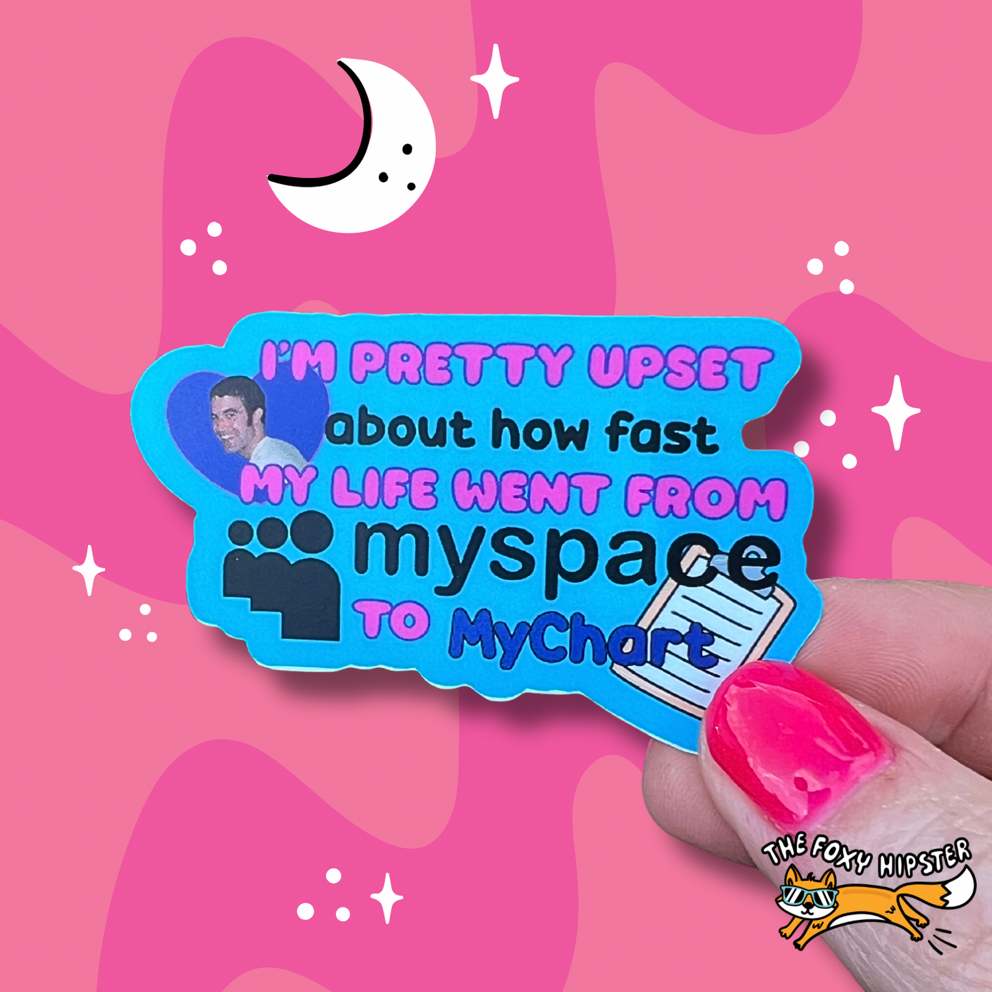 MySpace MyCart Funny Vinyl Sticker