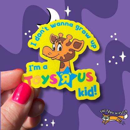 Toys R US Kid Vinyl Sticker