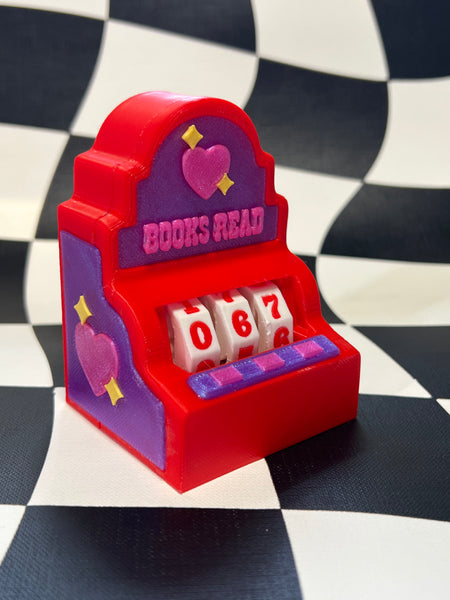 Books Read Slot Machine Counter Movable Parts