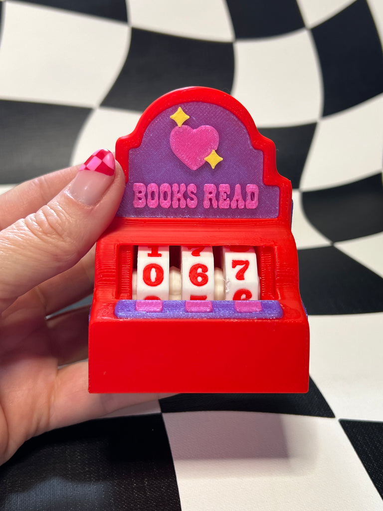 Books Read Slot Machine Counter Movable Parts