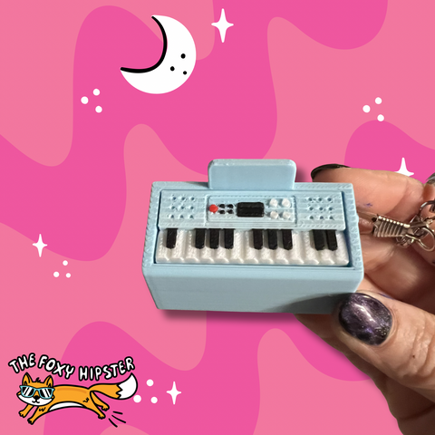 Keyboard Piano Instrument Fidget Keychain