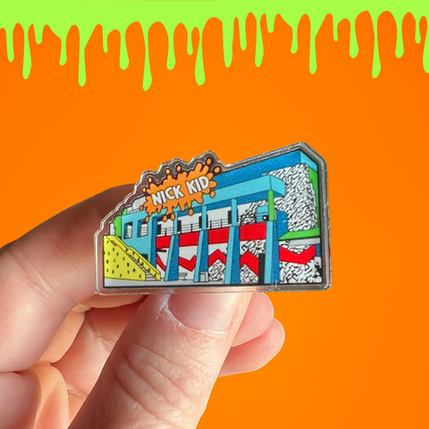 Nick Kid Nickelodeon Studios Acrylic Pin