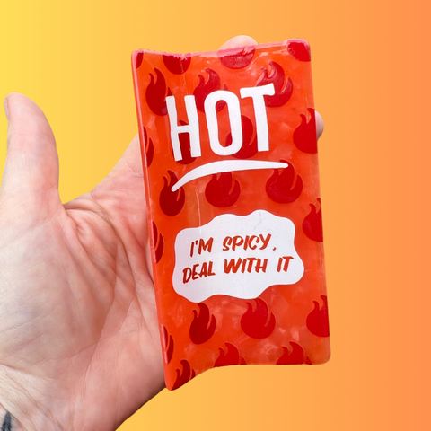 Hot Sauce Packet 4 inch Hair Claw