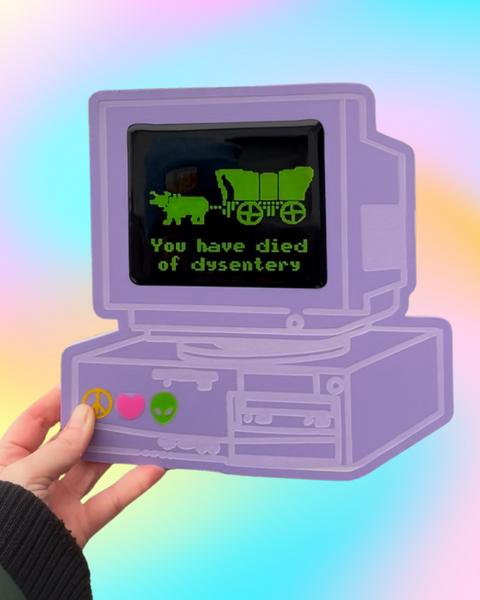Retro 90's Computer Oregon Trail Wall Art