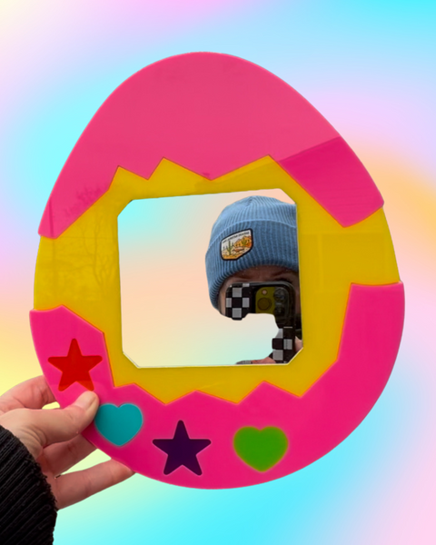 Digital Pet Retro 90's  Wall Art Mirror