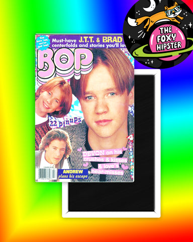 Bop BB 90's Teen Magazine Devon Sawa JTT Andrew Keegan Fridge Magnet