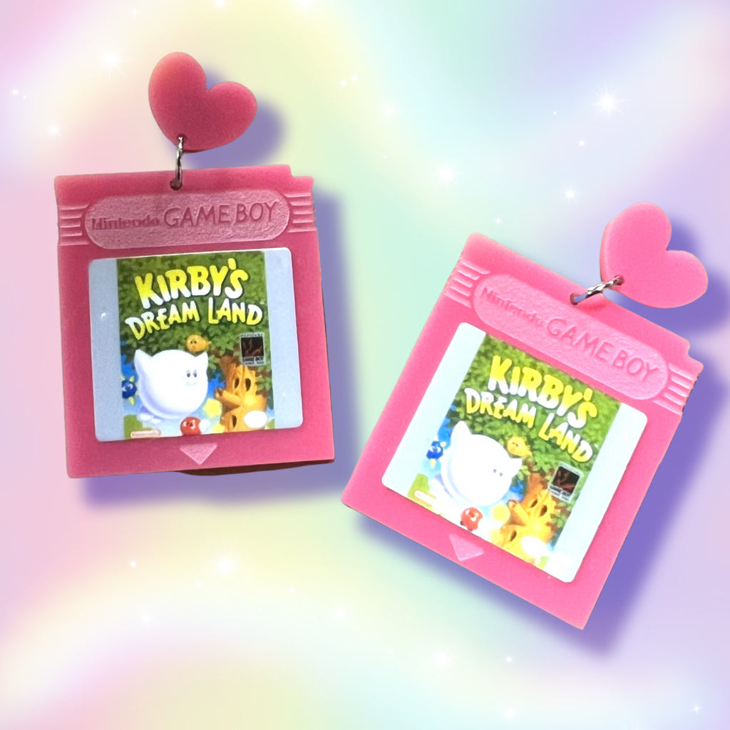 Kirby Game Boy Dangle Earrings