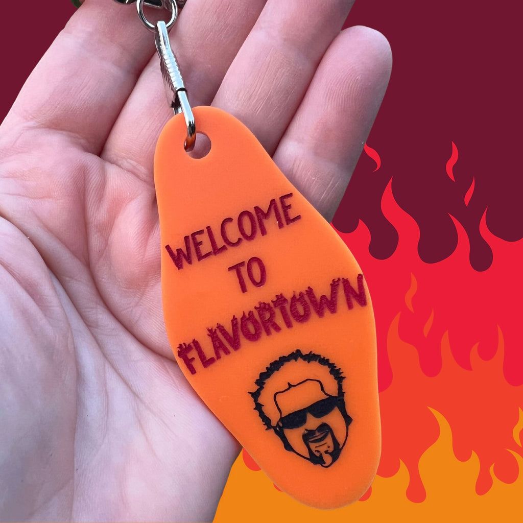 Welcome to Flavortown Guy Fieri Keychain