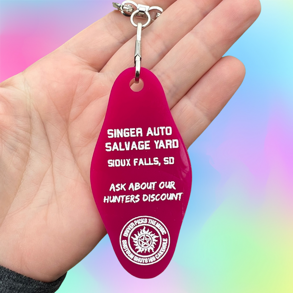 Supernatural Singer Auto Salvage Yard Keychain