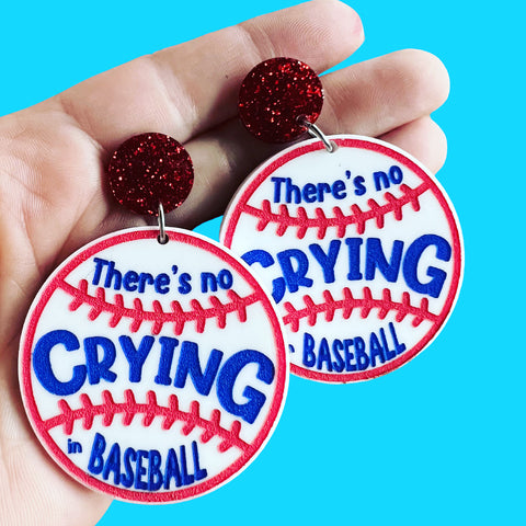 There’s no crying in baseball Dangle Earrings