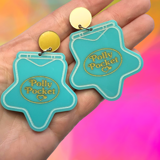 P Pocket Star Dangle Earrings