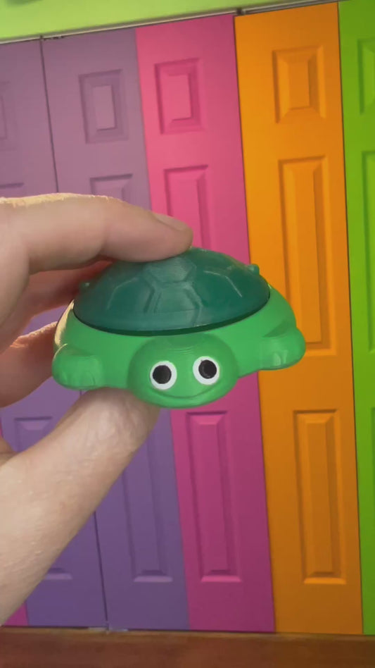 Turtle Childhood Sandbox Fidget Toy Clicker Keychain