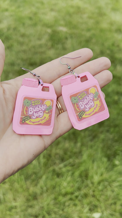 Bubble Jug Nostalgic Gum Dangle Earrings