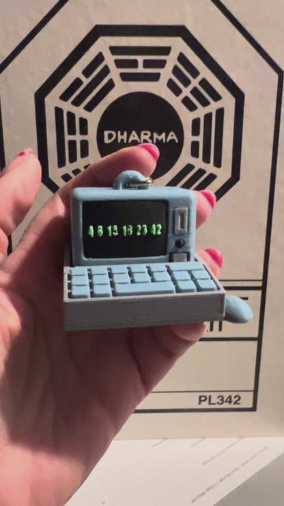 Computer Dharma Initiative Lost Numbers Fidget Clicker Toy
