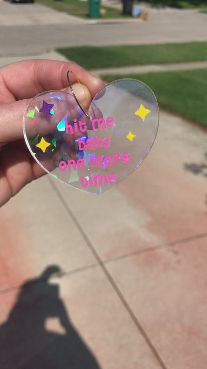 Hit me baby one more time Hoop Earrings