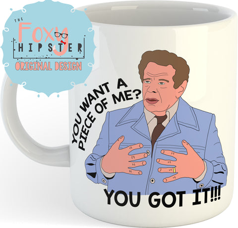 Frank Costanza You Want a Piece of Me 11oz coffee mug Seinfeld