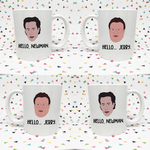 Jerry and Newman  11oz coffee mug Hello Jerry Hello Newman