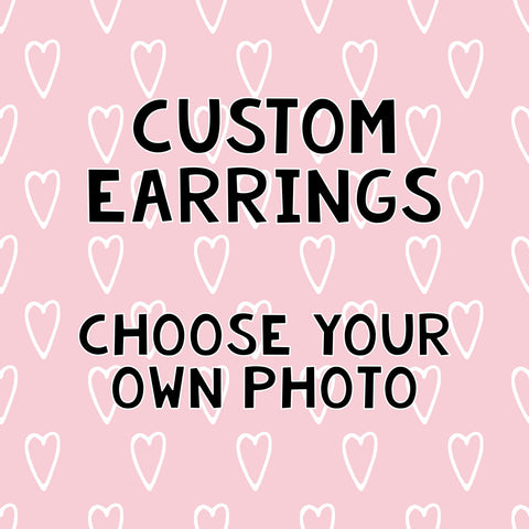 Custom Order Stud Earrings,  gift idea, cool jewelry, unique
