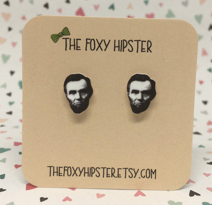 Abe Lincoln Stud Earrings