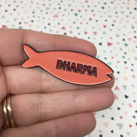 Dharma Fish Biscuit - Enamel Pin - lost