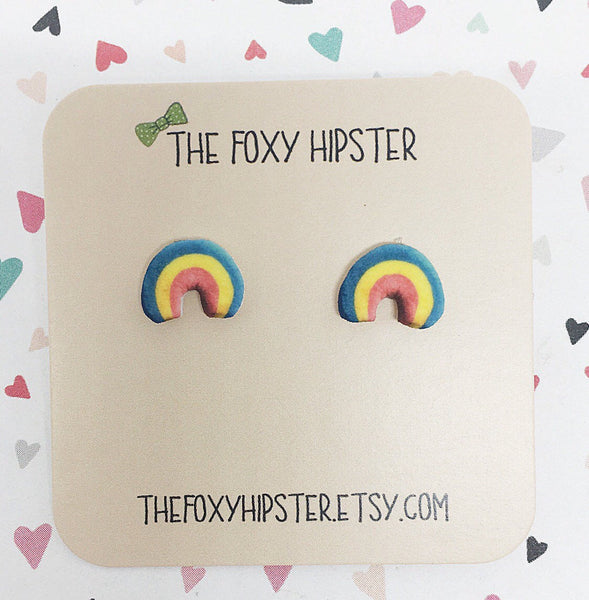Lucky Charms Rainbow stud Earrings