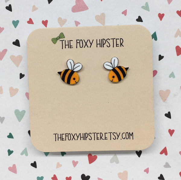Bumble Bee stud Earrings