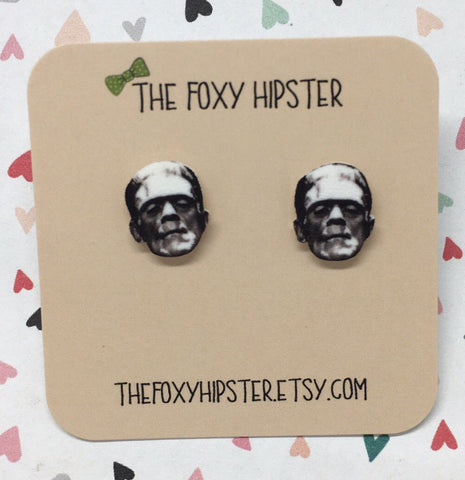 Frankenstein and Stud Earrings