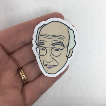Larry David Vinyl Sticker