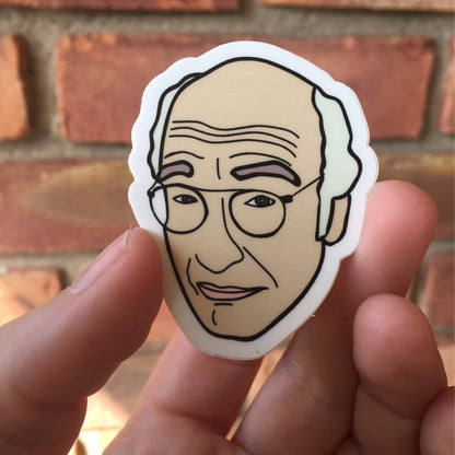 Larry David Vinyl Sticker