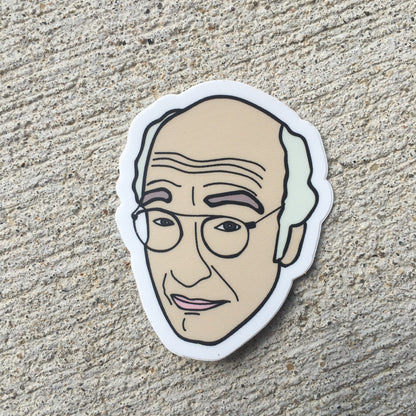 Larry David Vinyl Sticker