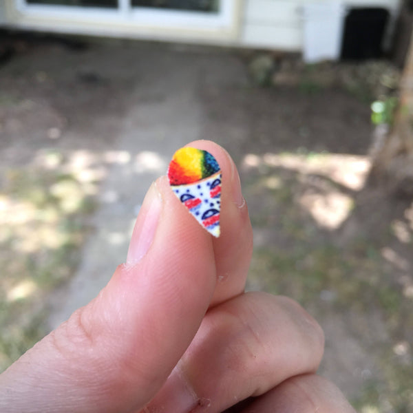 Sno Cone Stud Earrings