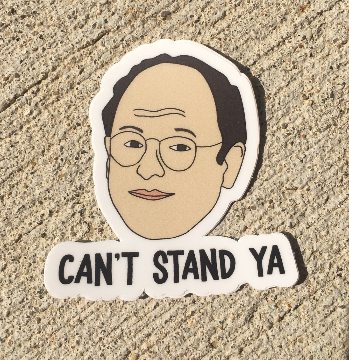 George Costanza Seinfeld Vinyl Sticker