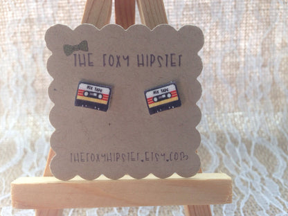 Mix tape Stud Earrings