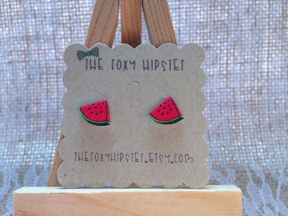 Watermelon Stud Earrings