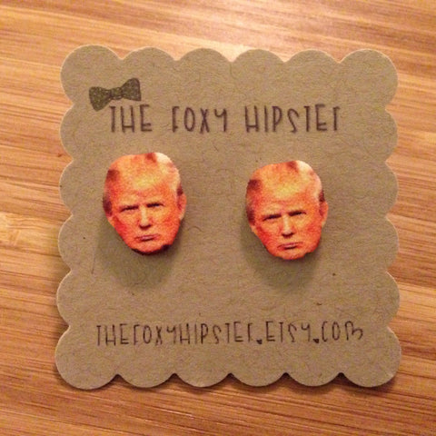 Donald Trump Inspired Stud Earrings