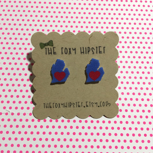 Michigan Stud Earrings