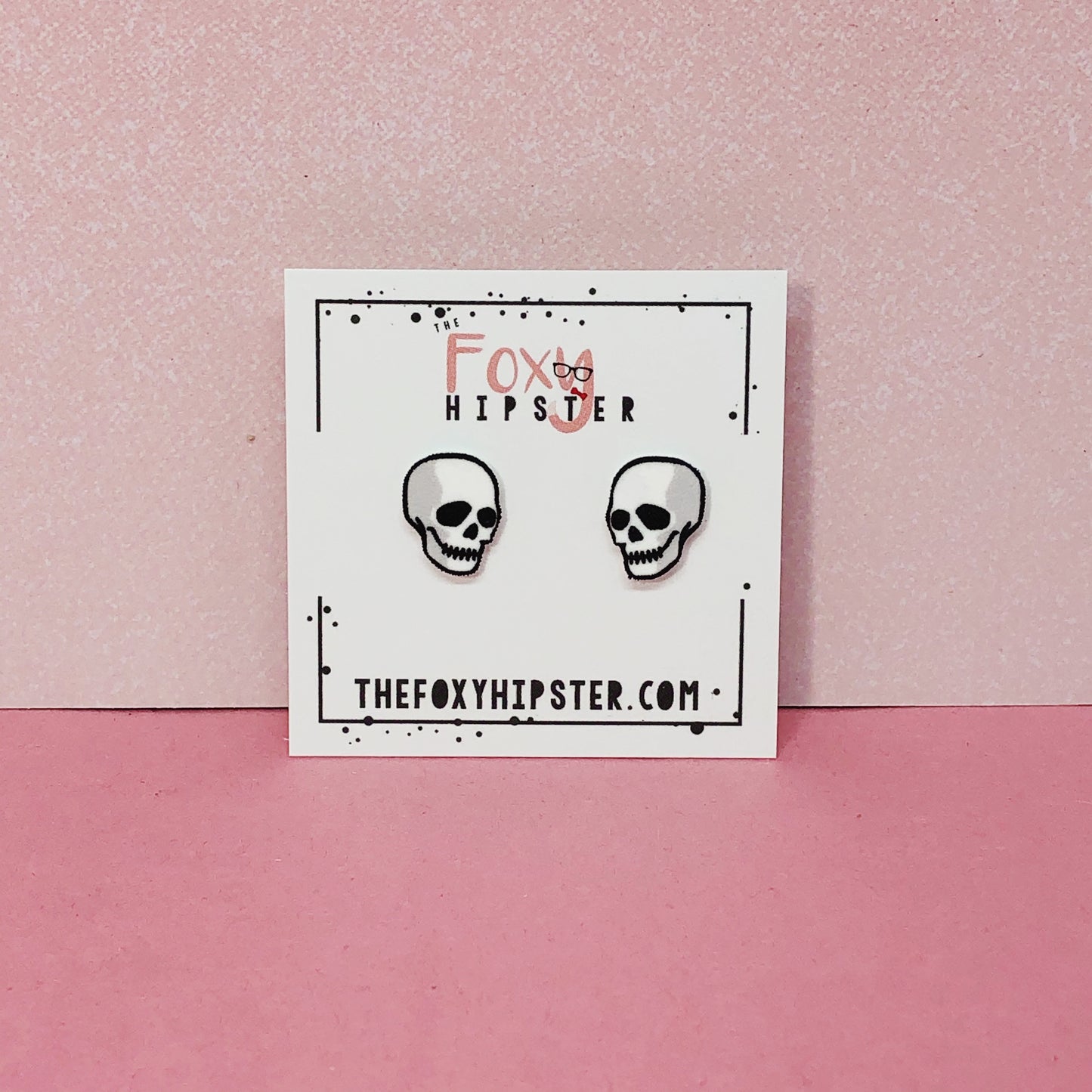 Skeleton Skull Stud Earrings