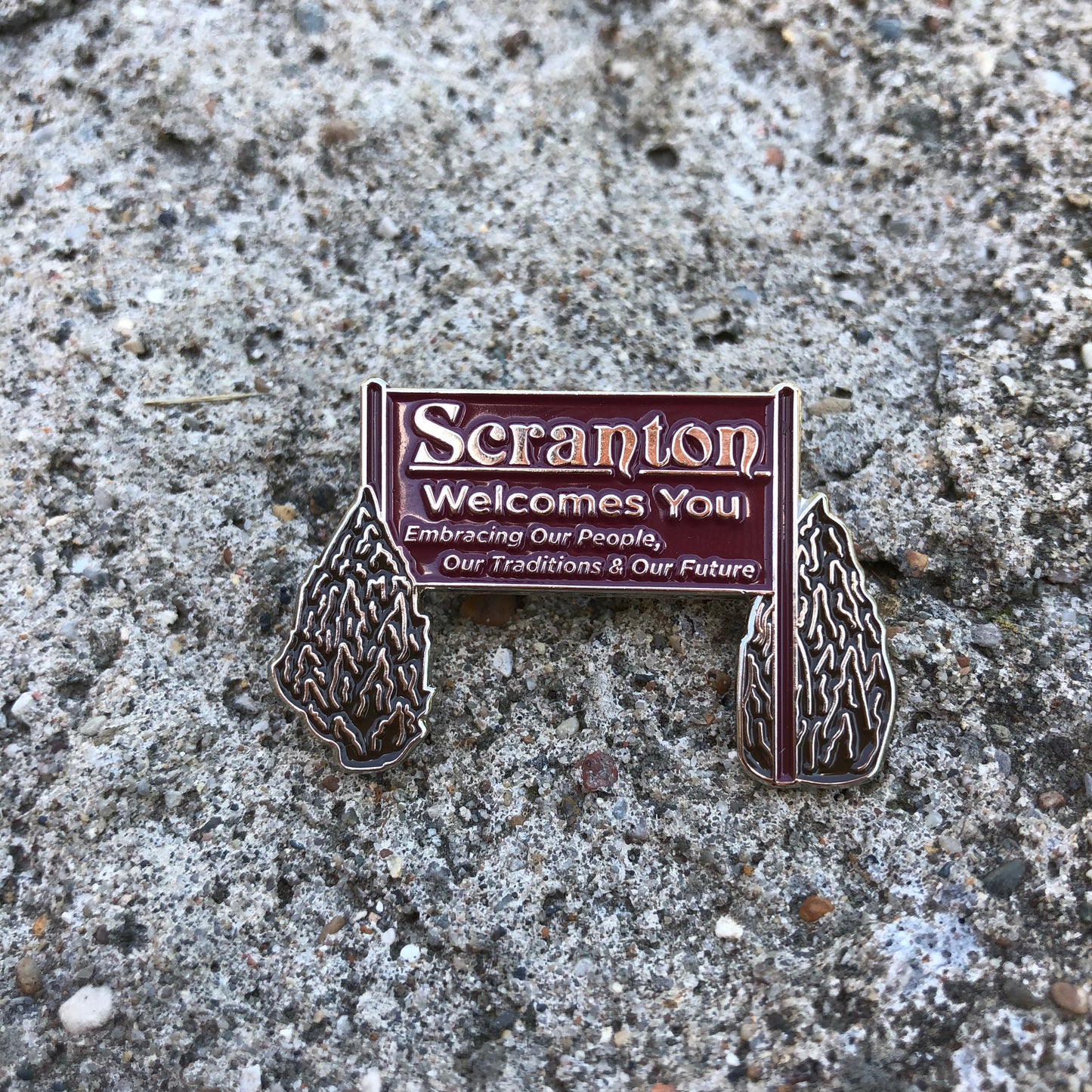 Scranton Enamel Pin
