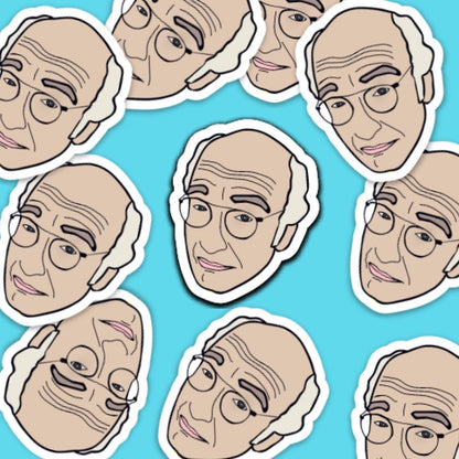 Larry David Vinyl Sticker
