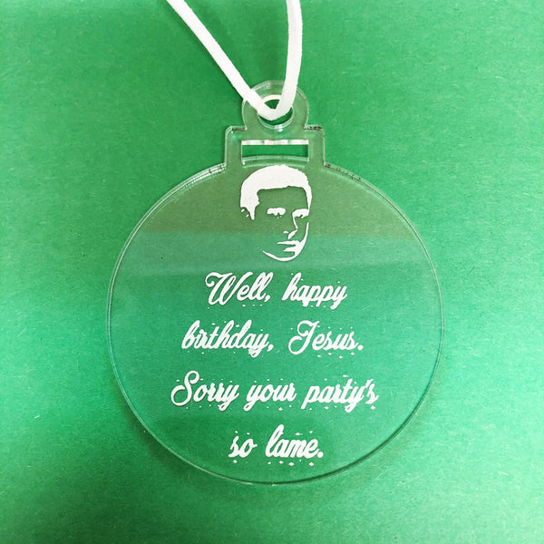 The Office Christmas Jesus Quote Ornament