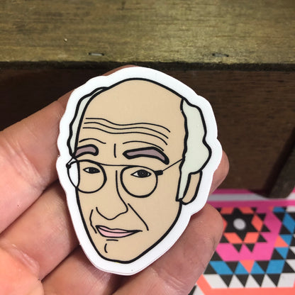 Larry David Vinyl Sticker