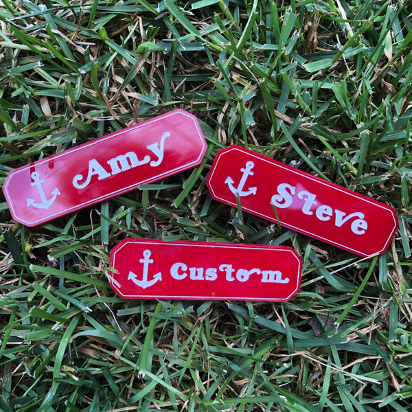 Custom Scoops Ahoy Name Tag Stranger Things Pin