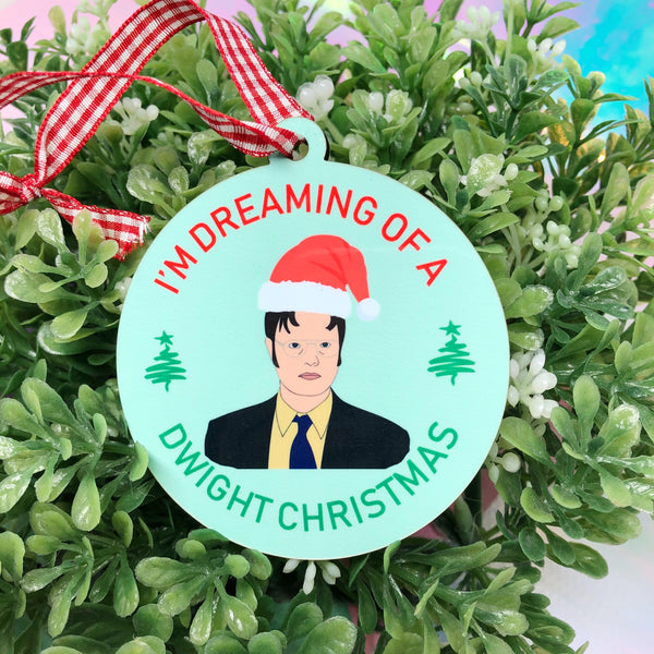 Dreaming of a Dwight Christmas The Office  Christmas Ornament