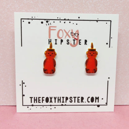 Honey Bear stud Earrings