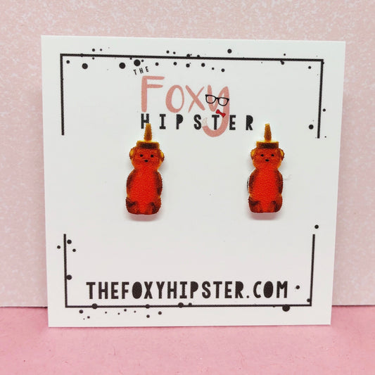 Honey Bear stud Earrings
